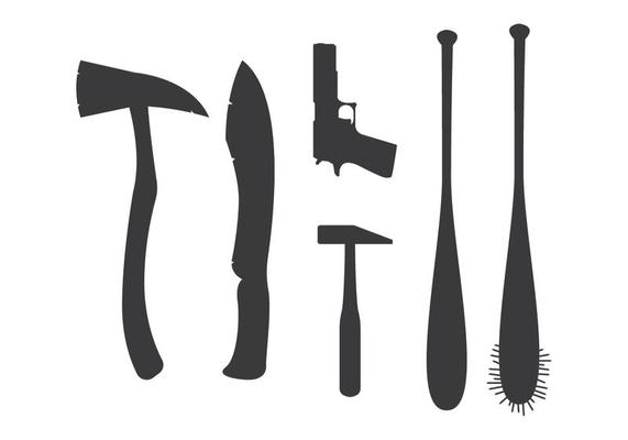 Zombie Killer Weapon Vector