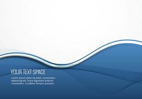 Clean blue vector wave