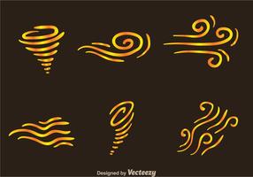Wind Icons vector