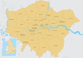 Vector de mapa de Londres