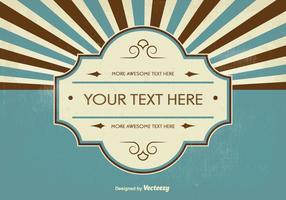 Vintage Style Sunburst Background vector