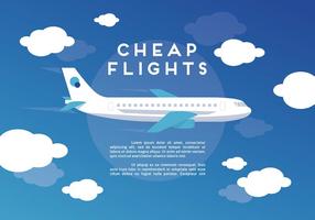 Web Travel Vector Background With Airplane