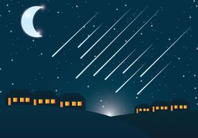 Meteor Shower Vector