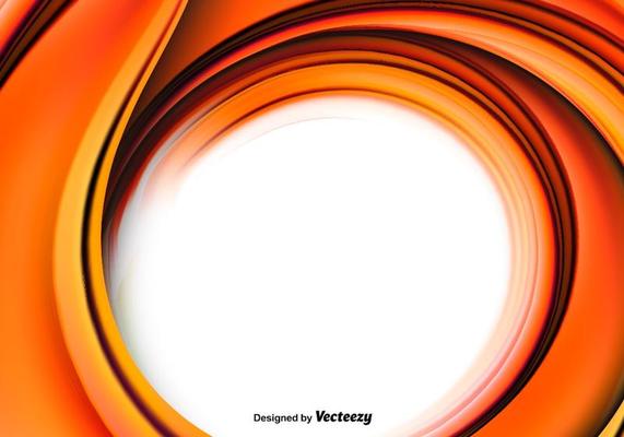 Curved orange silk