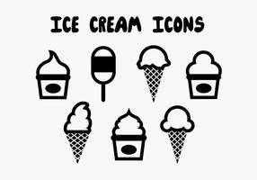 Ice Cream Vector Icons 