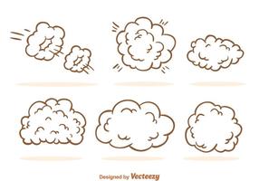 Dibujo de la nube de polvo vector