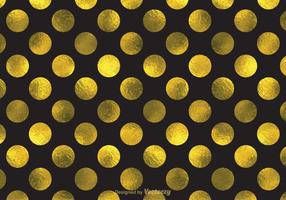 Golden Polka Dot Pattern vector