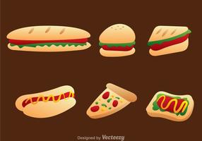 Fast Food Icon Vector Set