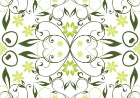 Fondo floral verde del vector inconsútil