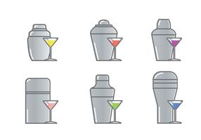 Cocktail Shaker Icon Vector