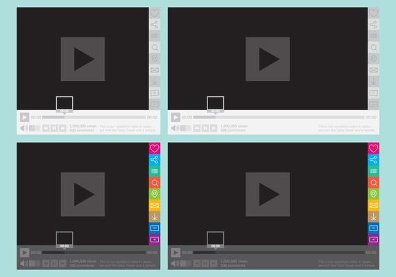 Media Player With Social Buttons