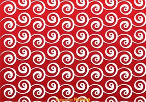 Fondo rojo de Swirly vector