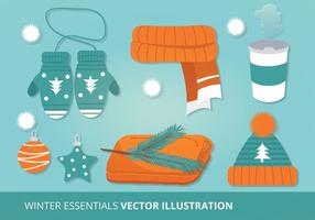 Winter Accessories Vector Illustration
