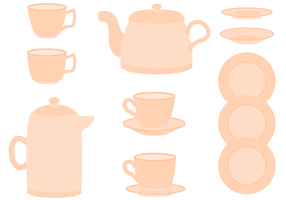 Tea Set Vector