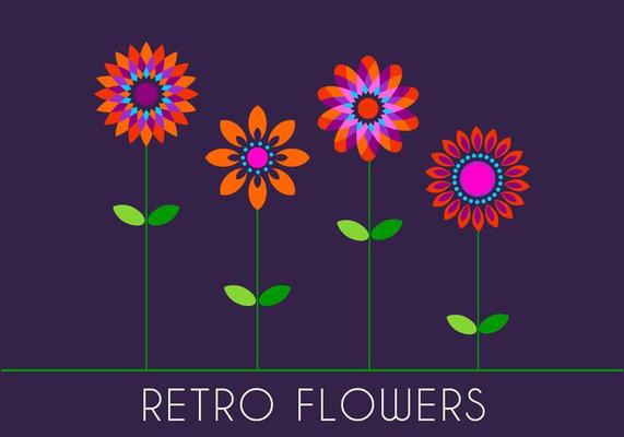 Retro 70s Flowers