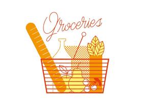 Groceries Vector