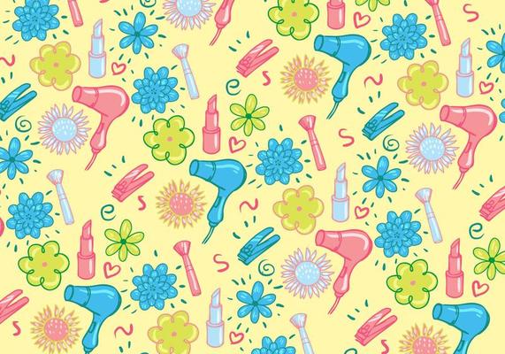 Cute Girly Pattern Vector
