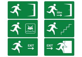 Emergency Exit Sign vector