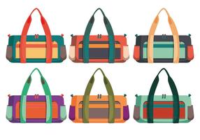 Duffle bag vectors