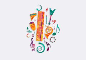 Free Music Background Vector