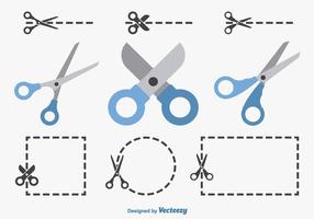Flat Scissors Coupon Vectors