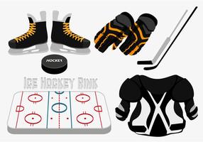 Vector de pista de hockey sobre hielo