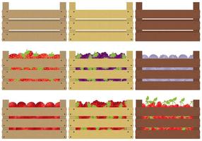 Berries Crates vector