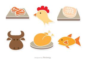 Kind Of Meat Vector