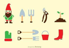 Gardening Tools Icons vector