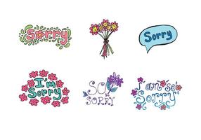 Free Sorry Vector Series