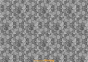 Black And White Abstract Circle Pattern vector