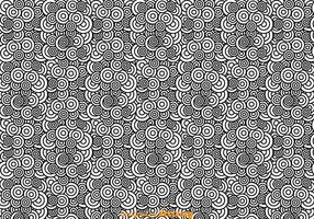 Black And White Abstract Circle Pattern vector