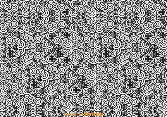Black And White Abstract Circle Pattern
