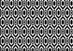 Ethnic Black And White Pattern vector