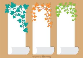 Ivy Vine On paper Vector