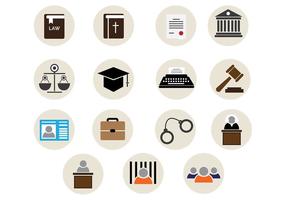 Law Office Vector Icons