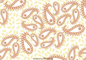 Brown And White Paisley Background