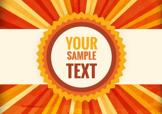Colorful sun burst background vector