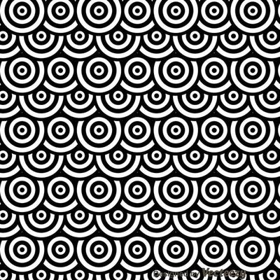 Black And White Dots Circles Pattren