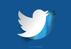Free Paper Twitter Bird Vector