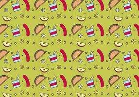 Free School Lunch Vector Pattern 6