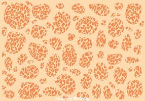 Abstract Orange Leopard Pattern vector