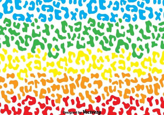 Rainbow Leopard Pattern