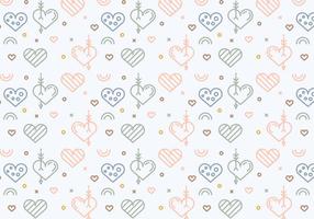 Free Heart Vector Pattern 4