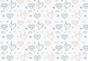 Free Heart Vector Pattern 4