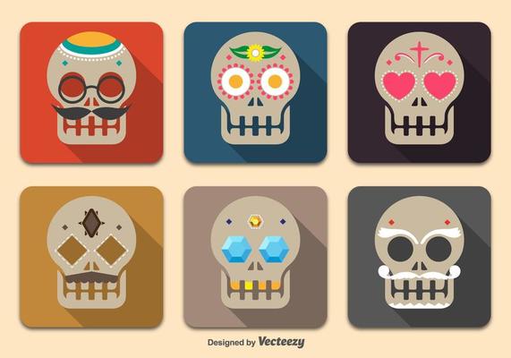 Day of the dead skulls