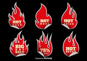 Hot sale stickers vector