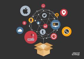 Internet of Things Background vector