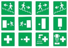 Free Emergency Exit Set Vector