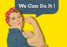 We Can Do It Poster vector